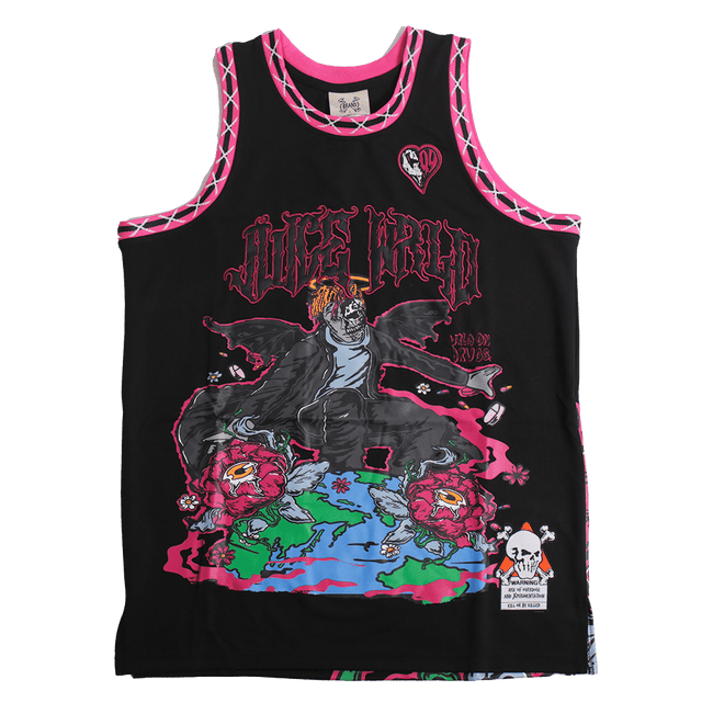 BRAND X JUICE WRLD 999 YOUTH BLACK BASKETBALL JERSEY - Allstarelite.com