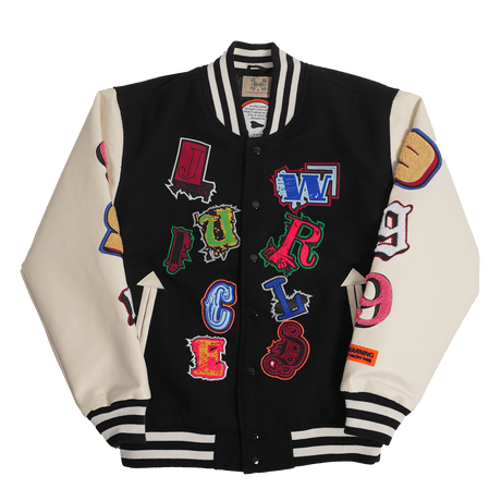 BRAND X JUICE WRLD FIGHTING DEMONS VARSITY JACKET - Allstarelite.com