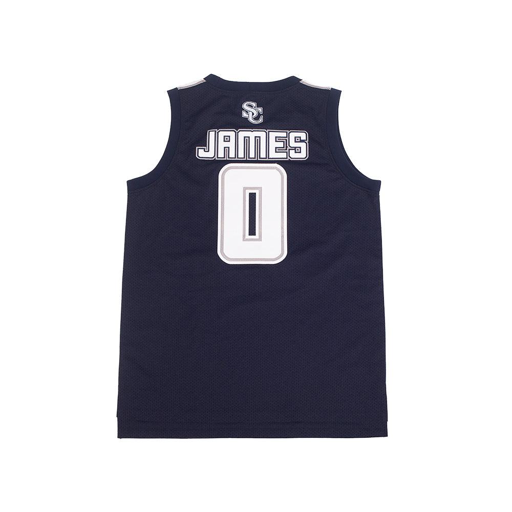 BRONNY JAMES HIGH SCHOOL BASKETBALL JERSEY NAVY - Allstarelite.com