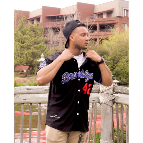 BROOKLYN ROYAL GIANTS BLACK BASEBALL JERSEY - Allstarelite.com