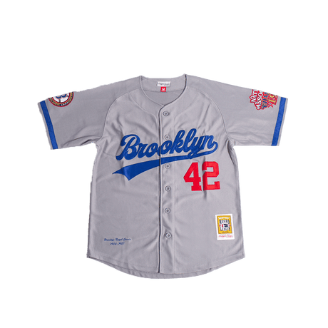 BROOKLYN ROYAL GIANTS GREY BUTTON DOWN JERSEY - Allstarelite.com