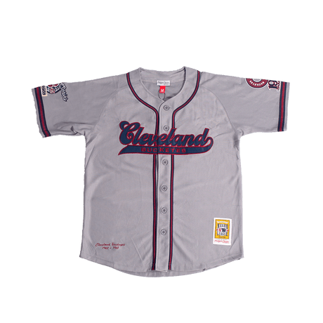 CLEVELAND BUCKEYES GREY BUTTON DOWN JERSEY - Allstarelite.com