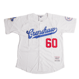 CRENSHAW 60 NIPSEY HUSSLE BASEBALL JERSEY WHITE - Allstarelite.com