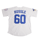 CRENSHAW 60 NIPSEY HUSSLE BASEBALL JERSEY WHITE - Allstarelite.com