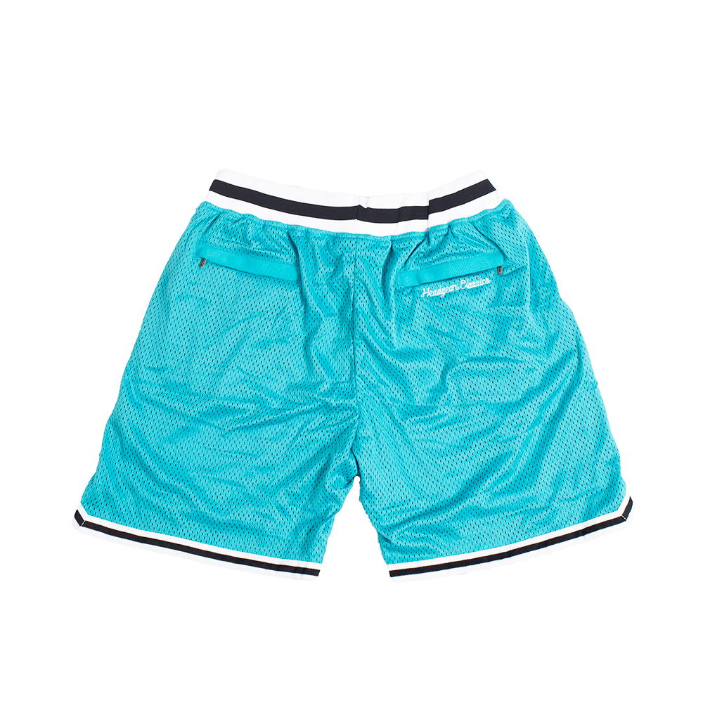 Crenshaw Mamba Shorts S / Teal - Custom Designed Basketball Shorts by All Star Elite