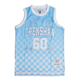 CRENSHAW CHECKER FLAG BASKETBALL JERSEY SKY BLUE - Allstarelite.com