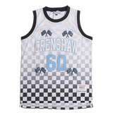 CRENSHAW CHECKER FLAG BASKETBALL JERSEY WHITE - Allstarelite.com