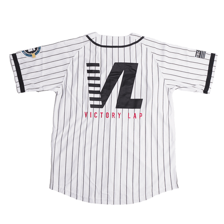 CRENSHAW PINSTRIPE BASEBALL JERSEY WHITE - Allstarelite.com