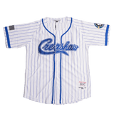 CRENSHAW PINSTRIPE BASEBALL JERSEY WHITE/BLUE - Allstarelite.com