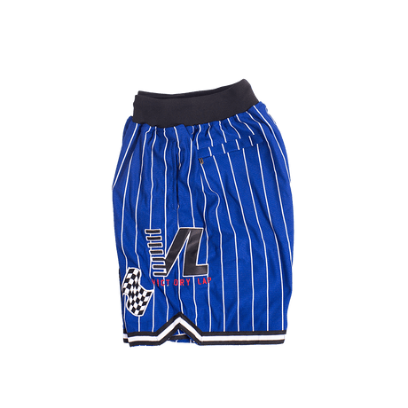 CRENSHAW PINSTRIPE BASKETBALL SHORTS BLUE - Allstarelite.com