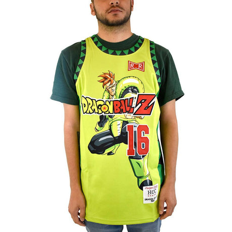 DBZ ANDROID 16 GREEN BASKETBALL JERSEY - Allstarelite.com