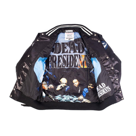 Dead Presidents All Over Satin Jacket Black - Allstarelite.com