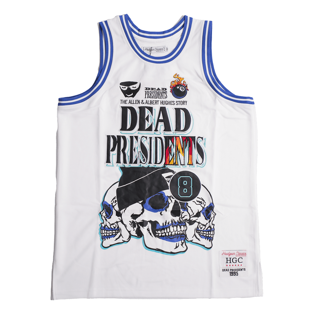 DEAD PRESIDENTS FIRE AND BRIMSTONE YOUTH JERSEY WHITE - Allstarelite.com