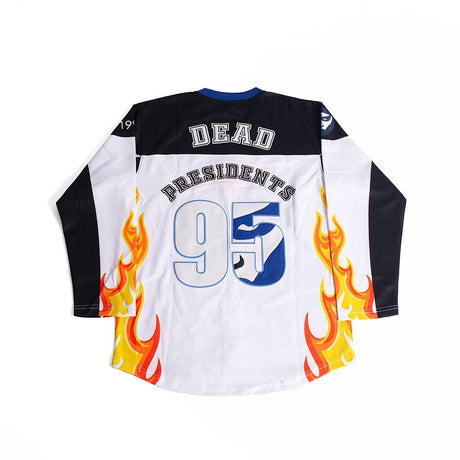 DEAD PRESIDENTS HOCKEY JERSEY IN WHITE - Allstarelite.com