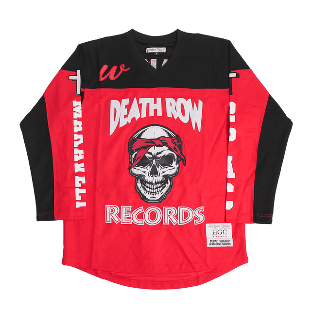 DEATH ROW RECORDS HOCKEY JERSEY IN RED - Allstarelite.com