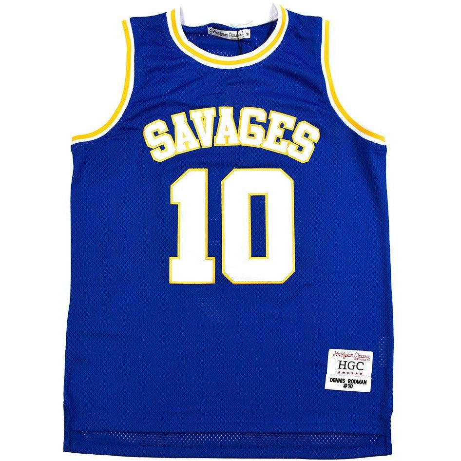 DENNIS RODMAN HIGH SCHOOL JERSEY BLUE - Allstarelite.com