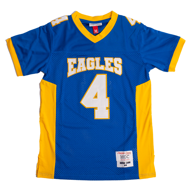 DEREK CARR EAGLES BLUE HIGH SCHOOL FOOTBALL JERSEY - Allstarelite.com