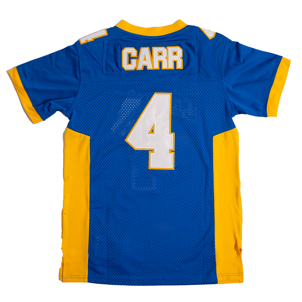 DEREK CARR EAGLES BLUE HIGH SCHOOL FOOTBALL JERSEY - Allstarelite.com