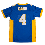 DEREK CARR EAGLES BLUE HIGH SCHOOL FOOTBALL JERSEY - Allstarelite.com