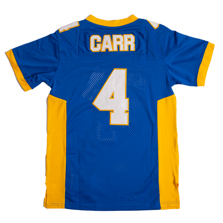 DEREK CARR EAGLES YOUTH BLUE HIGH SCHOOL FOOTBALL JERSEY - Allstarelite.com