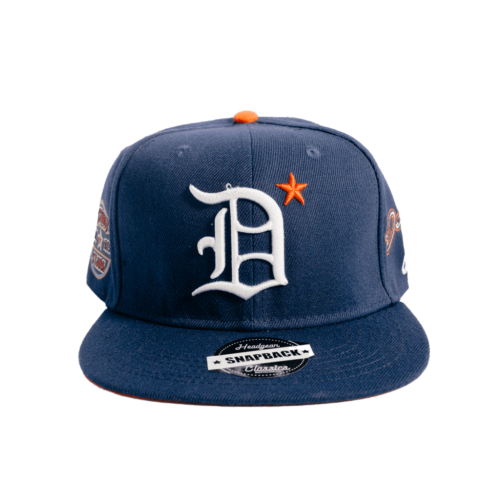 DETROIT STARS NAVY BLUE SNAPBACK HAT - Allstarelite.com