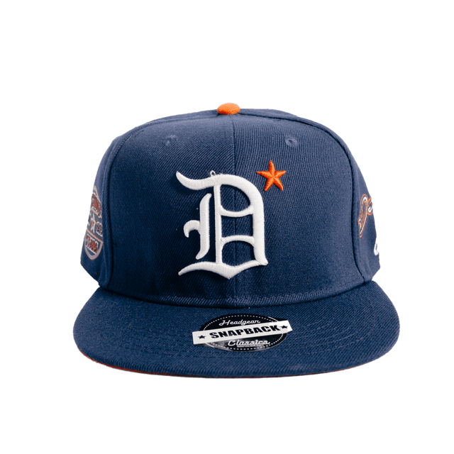 DETROIT STARS NAVY BLUE SNAPBACK HAT - Allstarelite.com