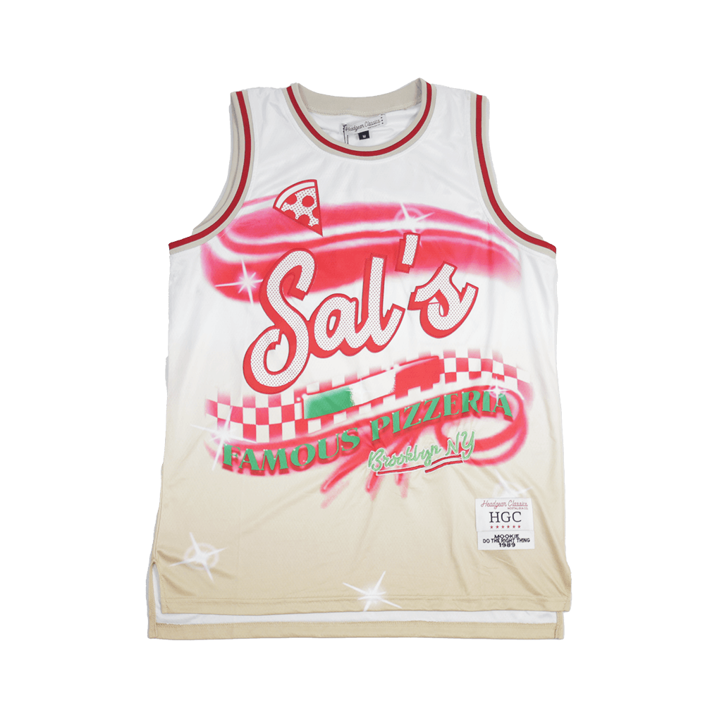 DO THE RIGHT THING SALS PIZZA BASKETBALL JERSEY - Allstarelite.com