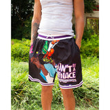 DONT BE A MENACE BLACK BASKETBALL SHORTS - Allstarelite.com