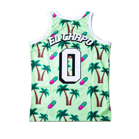 EL CHAPO GREEN BASKETBALL JERSEY - Allstarelite.com