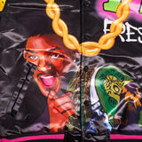 Fresh Prince Fresh Air Graffiti Satin Jacket Black - Allstarelite.com