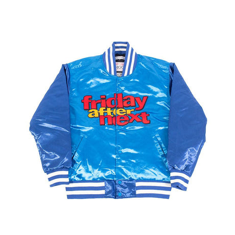 FRIDAY AFTER NEXT SATIN JACKET BLUE - Allstarelite.com