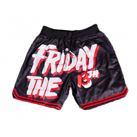 FRIDAY THE 13TH BASKETBALL SHORTS BLACK - Allstarelite.com