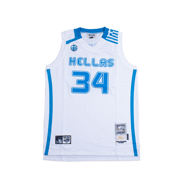 GIANNIS HELLAS TEAM GREECE AUTHENTIC BASKETBALL JERSEY - Allstarelite.com