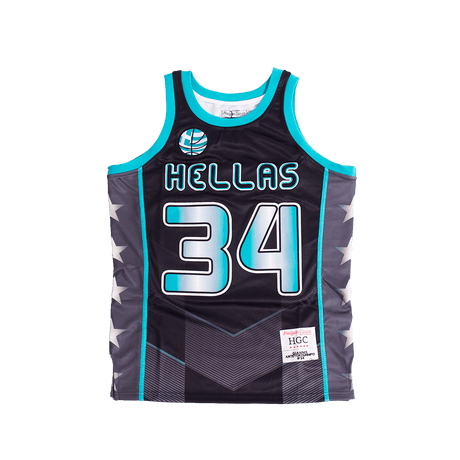 GIANNIS TEAM HELLAS BLACK BASKETBALL JERSEY - Allstarelite.com