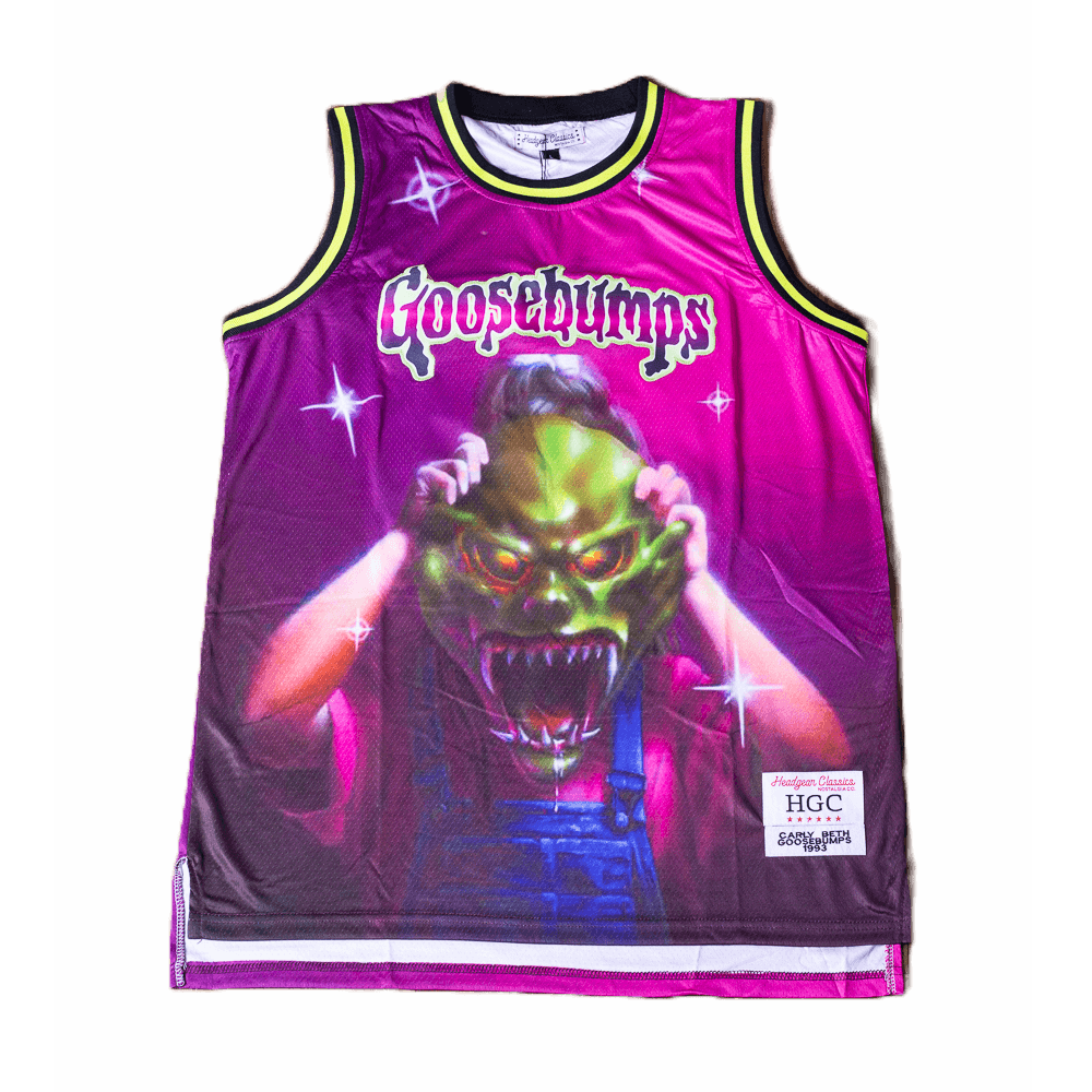 GOOSEBUMPS BETH BASKETBALL JERSEY PURPLE - Allstarelite.com