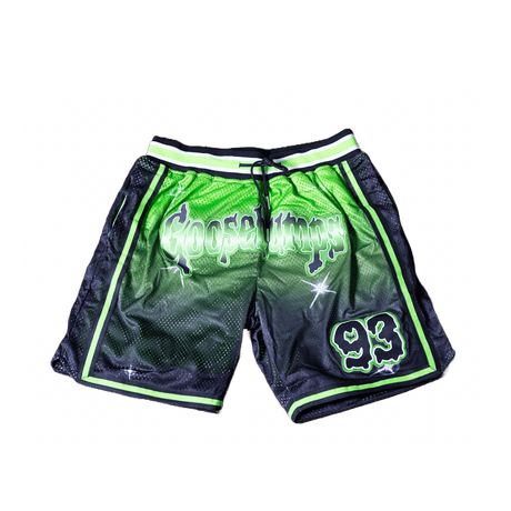 GOOSEBUMPS SLAPPY BASKETBALL SHORTS GREEN - Allstarelite.com