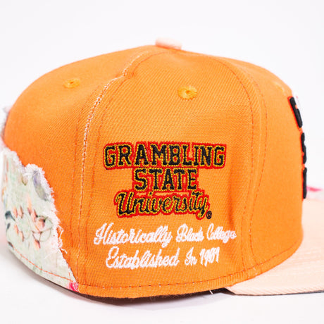 GRAMBLING STATE UNIVERSITY FRAYED FITTED HAT - Allstarelite.com