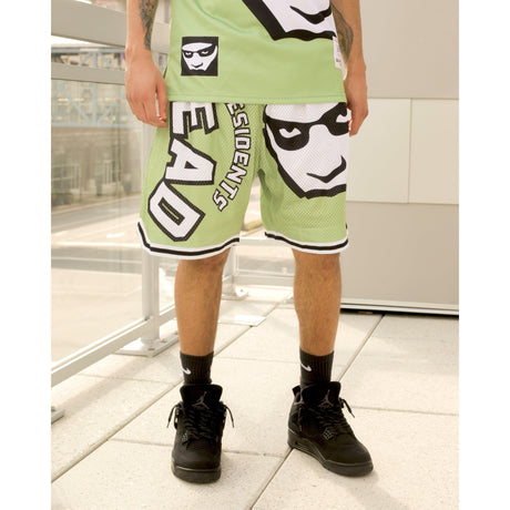 GREEN DEAD PRESIDENTS BASKETBALL SHORTS - Allstarelite.com