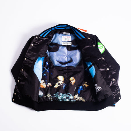 Green/Black Dead Presidents Satin Jacket - Allstarelite.com