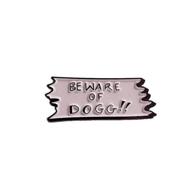 GREY BEWARE OF DOG PIN - Allstarelite.com