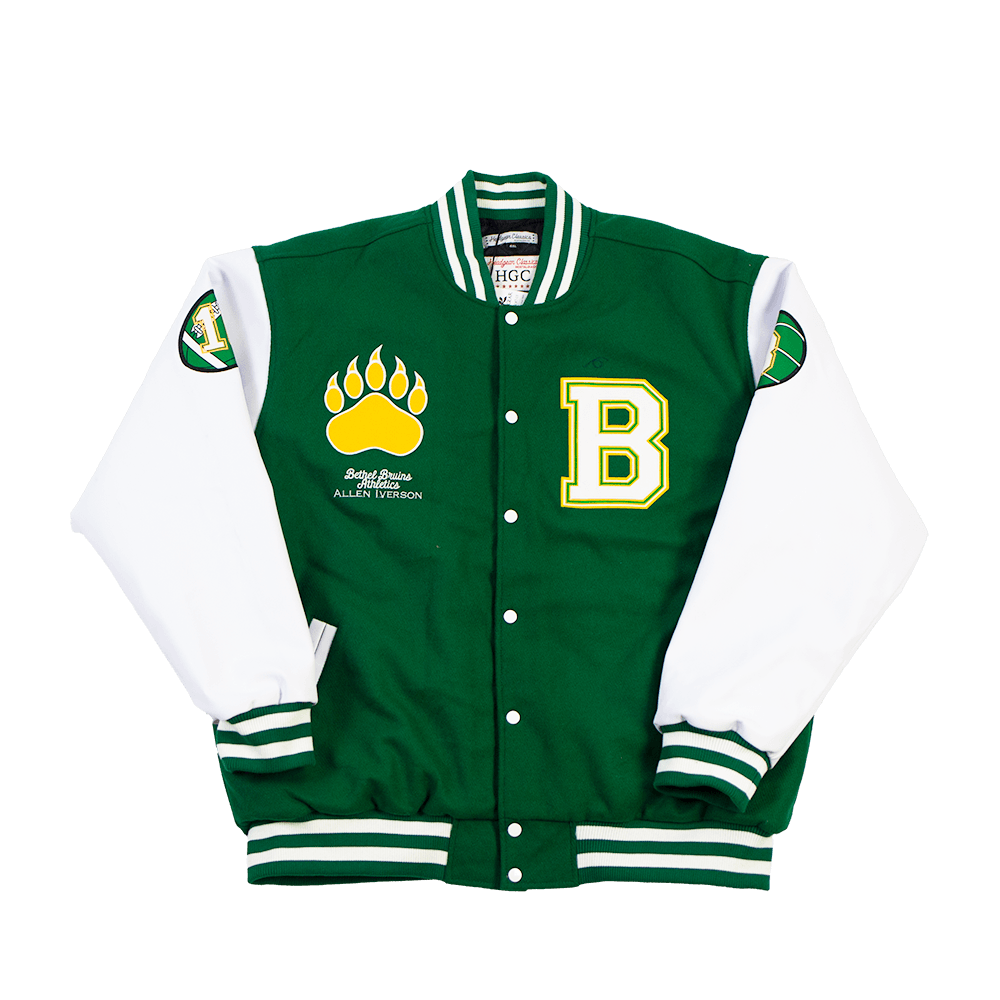 IVERSON HIGH SCHOOL VARSITY JACKET (GREEN) – Allstarelite.com