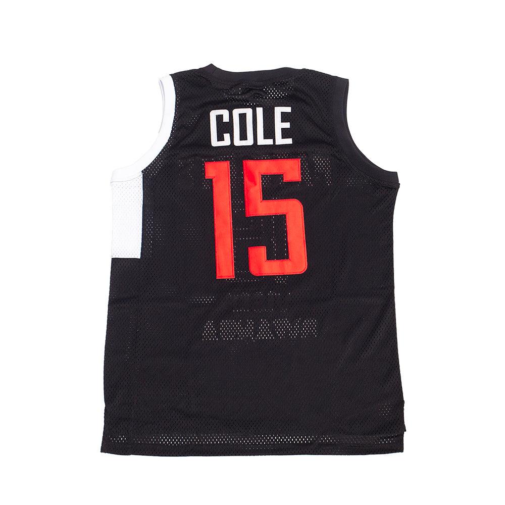 JCOLE INTERNATIONAL BLACK BASKETBALL JERSEY - Allstarelite.com