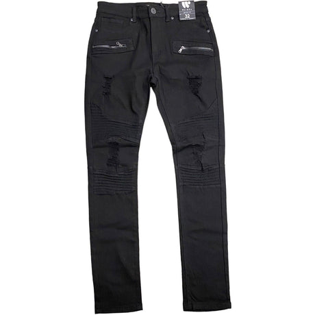 JET BLACK TWILL JEANS - Allstarelite.com