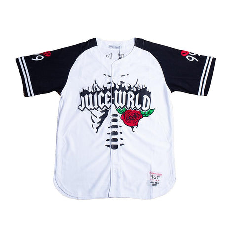 JUICE WRLD FIGHTING DEMONS YOUTH BASEBALL JERSEY - Allstarelite.com