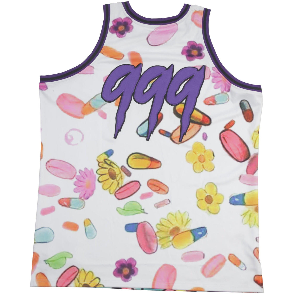 JUICE WRLD PILLS BASKETBALL JERSEY - Allstarelite.com