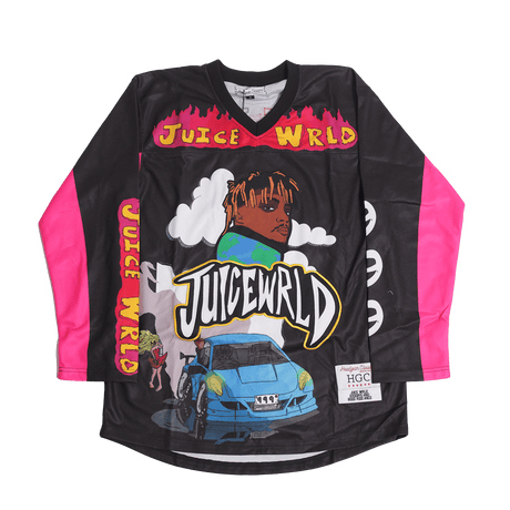 JUICEWRLD HOCKEY JERSEY IN BLACK - Allstarelite.com