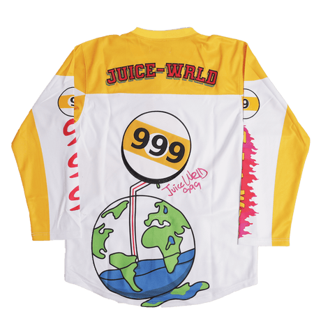 JUICEWRLD HOCKEY JERSEY IN YELLOW - Allstarelite.com