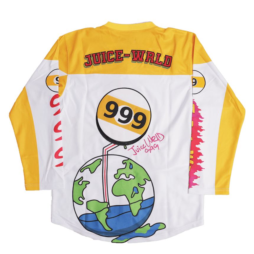 JUICEWRLD YOUTH HOCKEY JERSEY YELLOW - Allstarelite.com