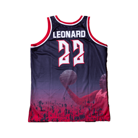 KAWHI LEONARD ALTERNATIVE BLACK/RED HIGH SCHOOL BASKETBALL JERSEY - Allstarelite.com