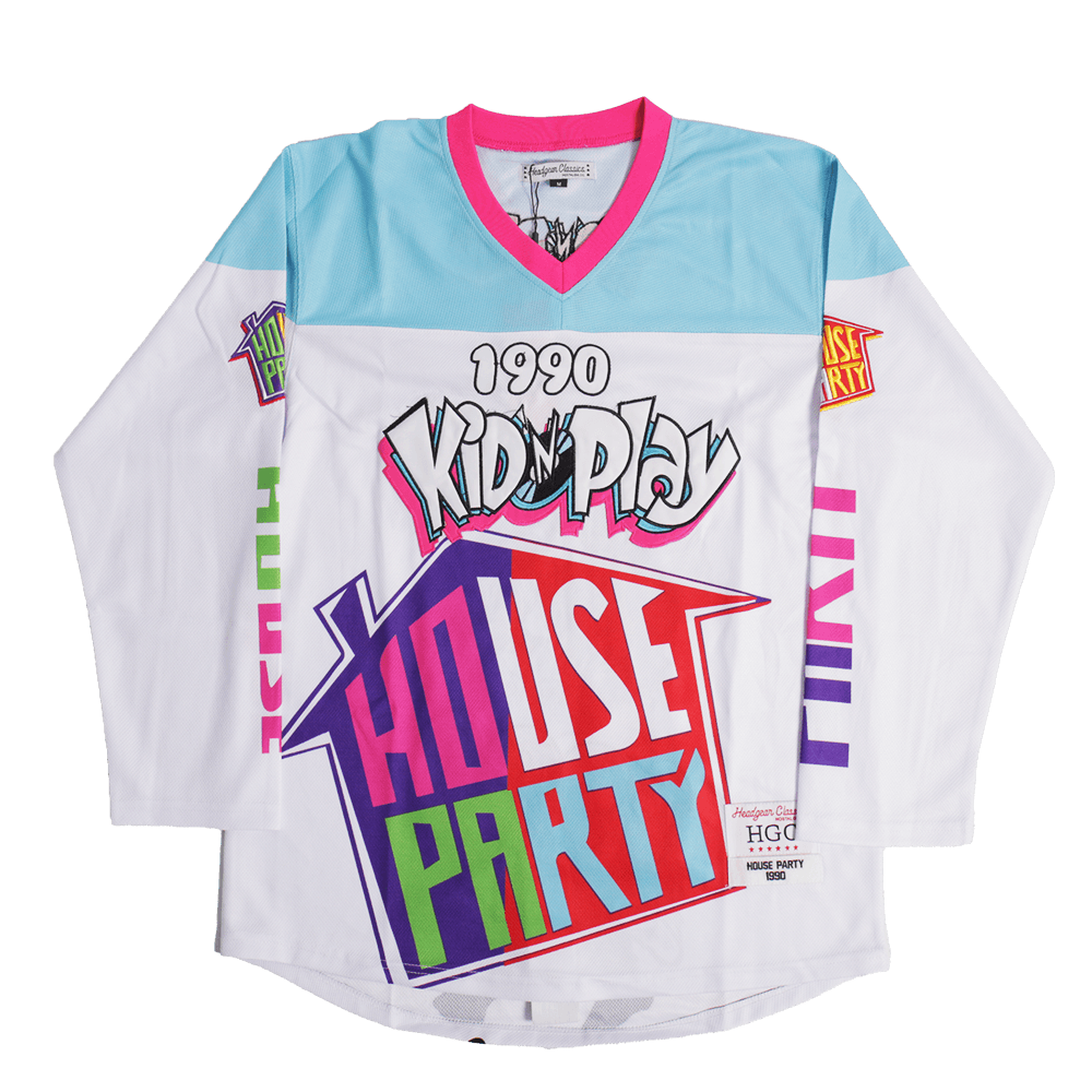 KID N PLAY HOUSE PARTY HOCKEY JERSEY IN WHITE - Allstarelite.com